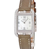 腕時計 エルメス HERMES ケープコッド PM CC1.232 CC1.232.290/SW18-I クオーツ レディース 純正ダイヤ ホワイト シェル スクエア