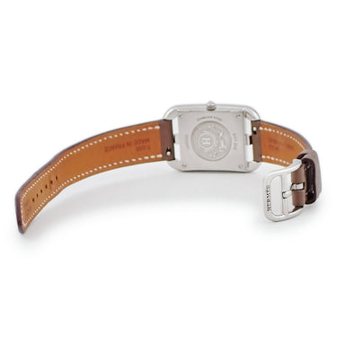 腕時計 エルメス HERMES ケープコッド PM CC1.232 CC1.232.290/SW18-I クオーツ レディース 純正ダイヤ ホワイト シェル スクエア