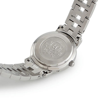 腕時計 エルメス HERMES クリッパー CL4.210 CL4.210.431/3758 クオーツ レディース サーモン ピンク オレンジ デイト アラビア