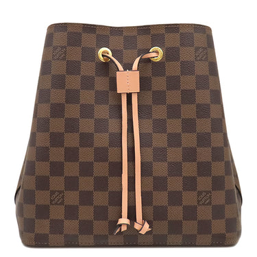 ルイヴィトン LOUIS VUITTON ネオノエ N40198 ヴィーナス ダミエキャンバス ショルダーバッグ ゴールド金具 茶 ピンク ダミエエベヌ 巾着バッグ