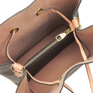 ルイヴィトン LOUIS VUITTON ネオノエ N40198 ヴィーナス ダミエキャンバス ショルダーバッグ ゴールド金具 茶 ピンク ダミエエベヌ 巾着バッグ