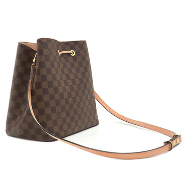ルイヴィトン LOUIS VUITTON ネオノエ N40198 ヴィーナス ダミエキャンバス ショルダーバッグ ゴールド金具 茶 ピンク ダミエエベヌ 巾着バッグ