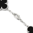 ヴァンクリーフアーペル Van Cleef & Arpels ヴィンテージ アルハンブラ 5モチーフ ダイヤ VCARP2R900 ブラック×ホワイトゴールド K18WG オニキス ダイヤモンド ブレスレット 750WG 18K