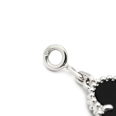 ヴァンクリーフアーペル Van Cleef & Arpels ヴィンテージ アルハンブラ 5モチーフ ダイヤ VCARP2R900 ブラック×ホワイトゴールド K18WG オニキス ダイヤモンド ブレスレット 750WG 18K