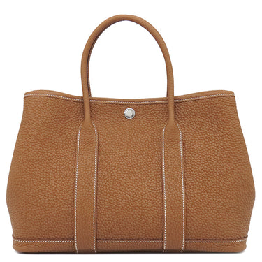 エルメス HERMES ガーデンパーティーTPM ゴールド ネゴンダ トートバッグ シルバー金具 新品 未使用 茶 オールレザー 2025年製