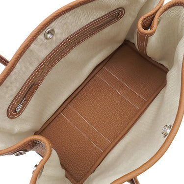 エルメス HERMES ガーデンパーティーTPM ゴールド ネゴンダ トートバッグ シルバー金具 新品 未使用 茶 オールレザー 2025年製