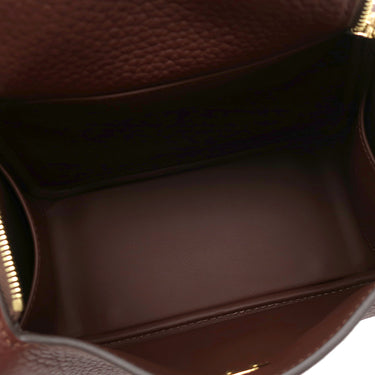 エルメス HERMES リンディ2 ミニ 20 テール トリヨンクレマンス ショルダーバッグ ゴールド金具 新品 未使用 赤茶 2026年製