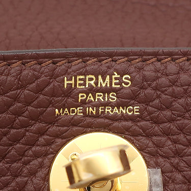 エルメス HERMES リンディ2 ミニ 20 テール トリヨンクレマンス ショルダーバッグ ゴールド金具 新品 未使用 赤茶 2026年製
