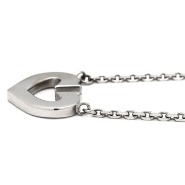 カルティエ Cartier Ｃハート ホワイトゴールド K18WG ネックレス 18金 18K 750WG