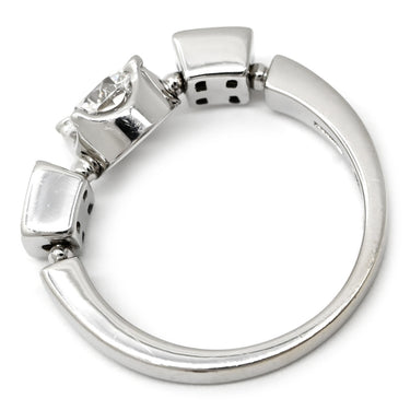 ブルガリ BVLGARI ルチア ダイヤリング ホワイトゴールド K18WG ダイヤモンド リング 指輪 18K 750 WG 8号
