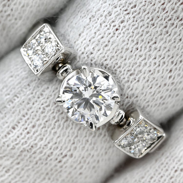 ブルガリ BVLGARI ルチア ダイヤリング ホワイトゴールド K18WG ダイヤモンド リング 指輪 18K 750 WG 8号