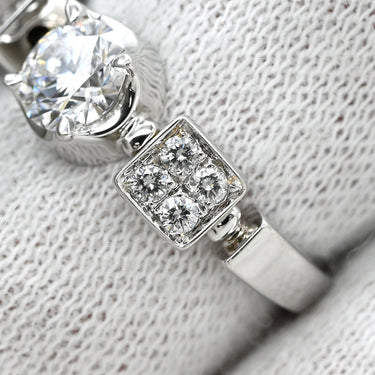 ブルガリ BVLGARI ルチア ダイヤリング ホワイトゴールド K18WG ダイヤモンド リング 指輪 18K 750 WG 8号