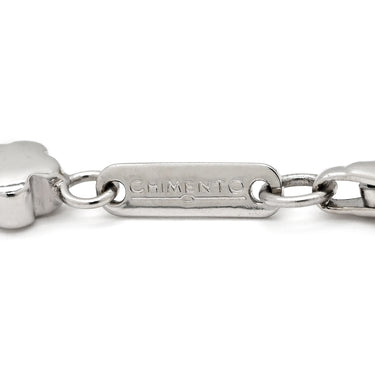 キメント CHIMENTO フラワーモチーフ ダイヤ ペンダント ピンクゴールド×ホワイトゴールド K18PG K18WG ネックレス 18K 750 PG WG ドーム型