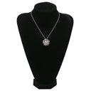 キメント CHIMENTO フラワーモチーフ ダイヤ ペンダント ピンクゴールド×ホワイトゴールド K18PG K18WG ネックレス 18K 750 PG WG ドーム型