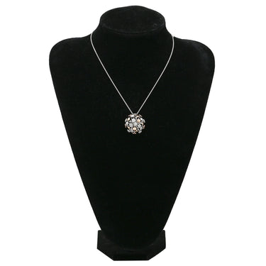 キメント CHIMENTO フラワーモチーフ ダイヤ ペンダント ピンクゴールド×ホワイトゴールド K18PG K18WG ネックレス 18K 750 PG WG ドーム型