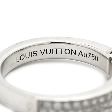 ルイヴィトン LOUIS VUITTON バーグ ロックイット ホワイトゴールド K18WG ダイヤモンド #55(JP15) リング 指輪 18K 750 WG ダイヤモンド 15号