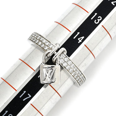 ルイヴィトン LOUIS VUITTON バーグ ロックイット ホワイトゴールド K18WG ダイヤモンド #55(JP15) リング 指輪 18K 750 WG ダイヤモンド 15号