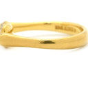 ティファニー Tiffany & Co ビーン パヴェダイヤ イエローゴールド K18YG ダイヤモンド リング 指輪 T＆Co. 18K AU750 YG エルサペレッティ 15石 10号