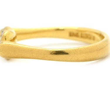 ティファニー Tiffany & Co ビーン パヴェダイヤ イエローゴールド K18YG ダイヤモンド リング 指輪 T＆Co. 18K AU750 YG エルサペレッティ 15石 10号