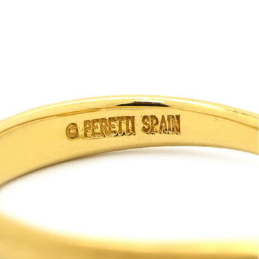 ティファニー Tiffany & Co ビーン パヴェダイヤ イエローゴールド K18YG ダイヤモンド リング 指輪 T＆Co. 18K AU750 YG エルサペレッティ 15石 10号