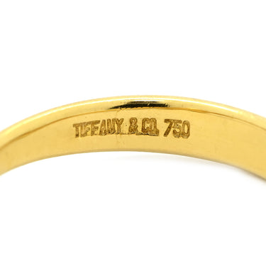 ティファニー Tiffany & Co ビーン パヴェダイヤ イエローゴールド K18YG ダイヤモンド リング 指輪 T＆Co. 18K AU750 YG エルサペレッティ 15石 10号