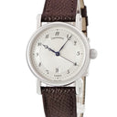 腕時計 クロノスイス CHRONOSWISS カイロス レディ CH2023K 自動巻き レディース OH済 ギョーシェ 青針 デイト アラビア コインエッジ