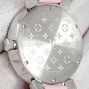 腕時計 ルイヴィトン LOUIS VUITTON タンブール スリム MM レインボー QA159 クオーツ レディース OH済 モノグラム ギョーシェ カラフル