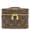 ルイヴィトン LOUIS VUITTON ニース ナノ M44936 モノグラム モノグラムキャンバス ポーチ ゴールド金具 茶 バニティ メイクポーチ 化粧ポーチ