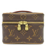 ルイヴィトン LOUIS VUITTON ニース ナノ M44936 モノグラム モノグラムキャンバス ポーチ ゴールド金具 茶 バニティ メイクポーチ 化粧ポーチ