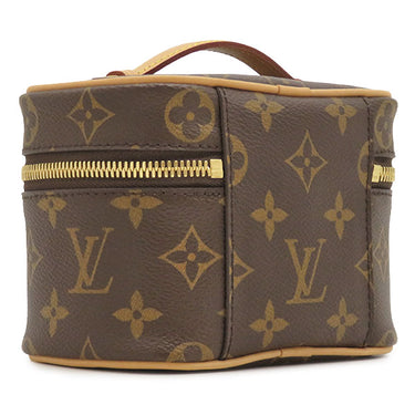 ルイヴィトン LOUIS VUITTON ニース ナノ M44936 モノグラム モノグラムキャンバス ポーチ ゴールド金具 茶 バニティ メイクポーチ 化粧ポーチ