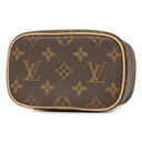 ルイヴィトン LOUIS VUITTON ニース ナノ M44936 モノグラム モノグラムキャンバス ポーチ ゴールド金具 茶 バニティ メイクポーチ 化粧ポーチ