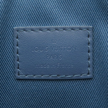 ルイヴィトン LOUIS VUITTON LVアエログラム ポシェット IPAD M81029 ブルー グレインカーフレザー クラッチバッグ シルバー金具 青 クラッチ