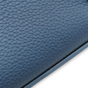 ルイヴィトン LOUIS VUITTON LVアエログラム ポシェット IPAD M81029 ブルー グレインカーフレザー クラッチバッグ シルバー金具 青 クラッチ