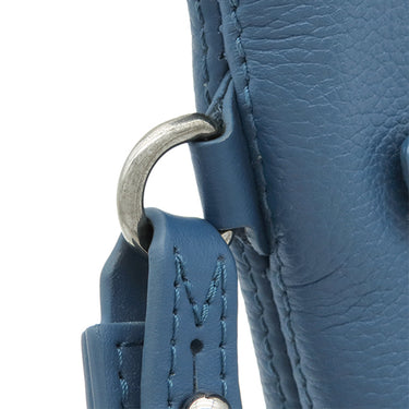 ルイヴィトン LOUIS VUITTON LVアエログラム ポシェット IPAD M81029 ブルー グレインカーフレザー クラッチバッグ シルバー金具 青 クラッチ