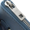 ルイヴィトン LOUIS VUITTON LVアエログラム ポシェット IPAD M81029 ブルー グレインカーフレザー クラッチバッグ シルバー金具 青 クラッチ