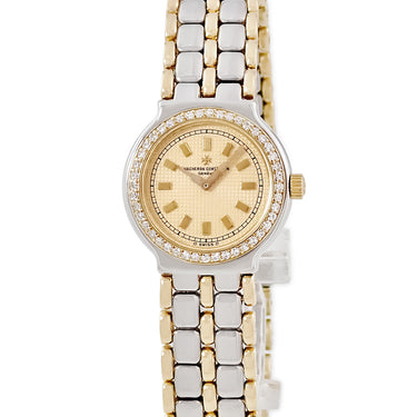 腕時計 ヴァシュロン・コンスタンタン VACHERON CONSTANTIN パトリモニー 15528/261 手巻き レディース OH済 K18YG×SS コンビ 純正ダイヤ