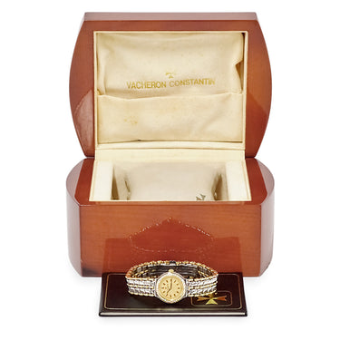 腕時計 ヴァシュロン・コンスタンタン VACHERON CONSTANTIN パトリモニー 15528/261 手巻き レディース OH済 K18YG×SS コンビ 純正ダイヤ