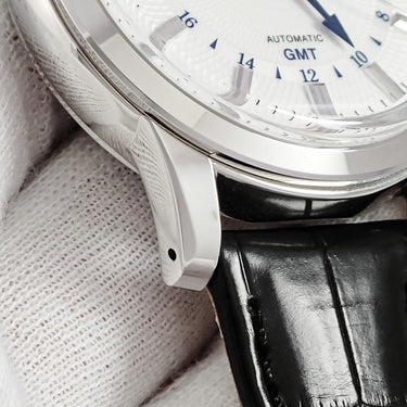 腕時計 グランドセイコー Grand Seiko エレガンスコレクション 9Sメカニカル GMT 雪雫 SBGM255 9S66-00L0 自動巻き メンズ デイト