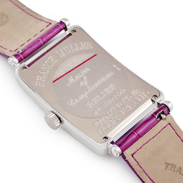 腕時計 フランクミュラー FRANCK MULLER ロングアイランド レリーフ 1000 QZ D CD 1R クオーツ メンズ K18WG無垢 純正ダイヤ 限定