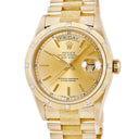 腕時計 ロレックス ROLEX デイデイト 36 18108 93番台 自動巻き メンズ 93番台 K18YG無垢 純正12Pダイヤ バーク仕上げ シャンパン