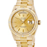 腕時計 ロレックス ROLEX デイデイト 36 18108 93番台 自動巻き メンズ 93番台 K18YG無垢 純正12Pダイヤ バーク仕上げ シャンパン
