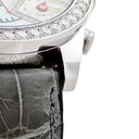 腕時計 ジェイコブ JACOB&CO 5タイムゾーン 47mm クオーツ メンズ 純正ダイヤ ホワイト シェル GMT デイト アラビア