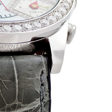 腕時計 ジェイコブ JACOB&CO 5タイムゾーン 47mm クオーツ メンズ 純正ダイヤ ホワイト シェル GMT デイト アラビア
