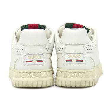 グッチ GUCCI リウェブ レザー スニーカー 785728 ホワイト レザー #35 スニーカー 白 シェリーリボン 緑 赤 22cm