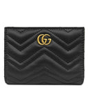 グッチ GUCCI GGマーモント コンパクトウォレット 773427 ブラック レザー 二つ折り財布 ヴィンテージ金具 黒 キルティング 小銭入れ