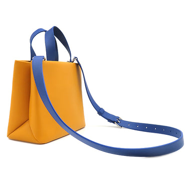 ルイヴィトン LOUIS VUITTON ショッパー トート MINI M28310 サフラン レザー 2WAYバッグ シルバー金具 トート ショルダー