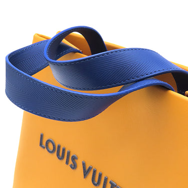 ルイヴィトン LOUIS VUITTON ショッパー トート MINI M28310 サフラン レザー 2WAYバッグ シルバー金具 トート ショルダー