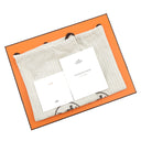 エルメス HERMES オラン H261202Z ブルークレール デニム レザー #38 サンダル 新品 未使用 フリンジ H型 フラットサンダル