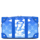 ルイヴィトン LOUIS VUITTON ソフトトランク ウォレット M45432 モノグラムクラウズ レザー モノグラムクラウズキャンバス ボディバッグ シルバー金具 青 雲 ショルダー