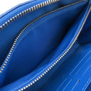 ルイヴィトン LOUIS VUITTON ソフトトランク ウォレット M45432 モノグラムクラウズ レザー モノグラムクラウズキャンバス ボディバッグ シルバー金具 青 雲 ショルダー